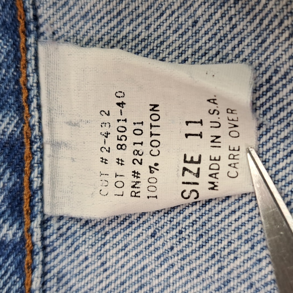 🇺🇸Vintage Essentiale Stonewash High-Rise Tapered Legs Size 11 - Picture 15 of 17